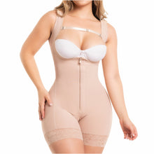 Cargar imagen en el visor de la galería, Fajas Salome 0217 *PRE ORDEN*| Mid Thigh Firm Compression Full Body Shaper For Women | Butt Lifter Open Bust Postpartum Bodysuit | Powernet
